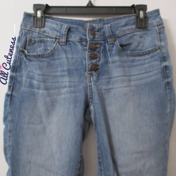 Rewash Cropped Distressed Jeans Size 27 - Picture 2 of 7